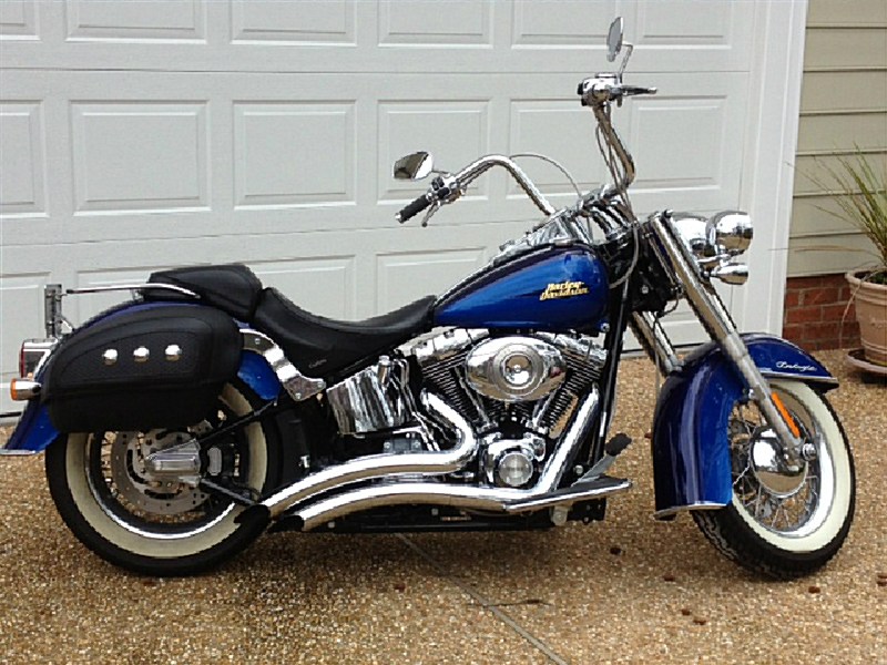 2007 HarleyDavidson® FLSTN Softail® Deluxe (Cobalt Blue), Williamsburg, Virginia (349501